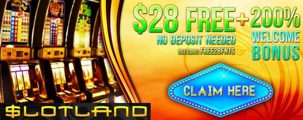 Gratis no deposit bonus hos online casinot Slotland!