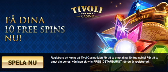 Ta det exklusiva erbjudandet hos Tivoli Casino!