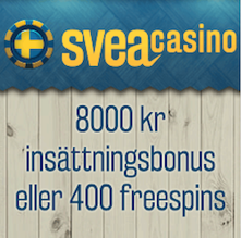 Ta ditt erbjudande hos Svea Casino!