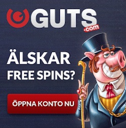 guts free spins